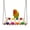 Colorful B, variant on Bird Swing, Parakeet Swing, Parrot Perch Stand, Natural Wooden Swing Hanging Toys for Budgerigar, Parakeet, Conure, Cockatiel, Mynah, Love Birds, Finches.