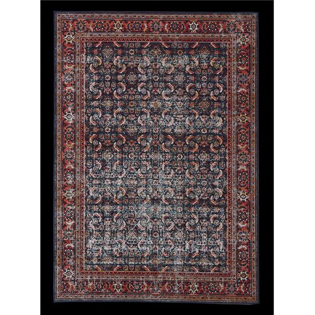 Amazing Rugs ZP1027-57 5 x 7 ft. Zara Vintage Heat Printed Area Rug with Metrodora Design