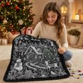 thumbnail image 4 of OCCOA DIY Christmas Coloring Blanket Set Soft Washable Fabric with Markers Festive Town Snowman Cottage Deer, Reusable for Family Activity Holiday Gift, D, 4 of 7