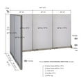 thumbnail image 2 of GOF L-shaped Freestanding Office Partition, Room Divider, Privacy Screen, Workstation Cubicle (60”D x 144”W x 72”H), 2 of 12