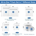 thumbnail image 5 of Behome 7 Pack Laundry Bags, Mesh Wash Bags with Zipper Protective Cover, Delicate Laundry Bags for Clothes, Underwear, Lingerie, White, 7 Sizes, 5 of 7