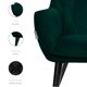 thumbnail image 4 of JUEGO DE 2 SILLAS VELVET MODERNAS PARA COMEDOR MARCA GRAVITA, 4 of 7