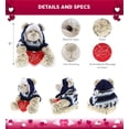 thumbnail image 7 of DolliBu I Love You Heart Polar Bear Plush Stuffed Animal - 9 inches, 7 of 7