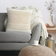 thumbnail image 2 of Ox Bay Maisy Natural/White Color Block Cotton Blend Adult Decorative Throw Pillow, 2 of 8