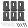 thumbnail image 2 of 6Pcs Metal Mirror Clips Wide Channel Mirror Hanger Clip Kit Retainer Clips for Mirrors with Screw Mirror Clips Black, 2 of 4