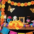 thumbnail image 5 of WeeWhimsy 20Pcs Artificial Carnations Flower,Yellow Orange Flower Heads Bulk with Stem,Silk Artificial Flower DIY Decor for Halloween,Day of The Dead,Mexican Party,Home Decor, 5 of 7