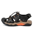 thumbnail image 3 of Sandalias deportivas para hombre FLhrweasw Sandalias de cuero para senderismo Negro 43, 3 of 9