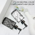 thumbnail image 6 of Aomota 2 Pack Glass Soap Dispenser Diamond Design , 12 Ounce Kitchen Soap Dispenser for Bathroom, Hand Soap, Dish Soap (Clear and Grey), 6 of 7