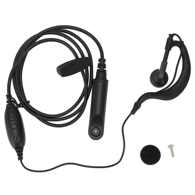 Auricular de walkie-talkie en forma de G con micrófono PTT, resistente al agua, para radio bidireccional Baofeng BF UV9R, BF A58, BF 9700 y BF UV9RPLUS