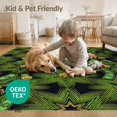 thumbnail image 4 of ODIKA 5'x7' Washable Area Rug Non-Slip, Chair-Friendly Guys Asymmetrical Mens Icons Bold Anime Men Cave Movie Graphic for Dining Room, Under Table, Home Office, 4 of 7