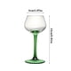 thumbnail image 2 of Copas de champán con tallo verde, 2 piezas de copas de cristal tipo flauta de 4,73 oz de capacidad, elegantes for que los viejos amigos se reúnan, 2 of 6