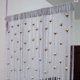 thumbnail image 1 of Nvzi 2 piezas 39,37 * 110,24 pulgadas cortina de cadena decorativa para puerta panel de pared de flores flecos ventana divisor, gris plateado, 1 of 3
