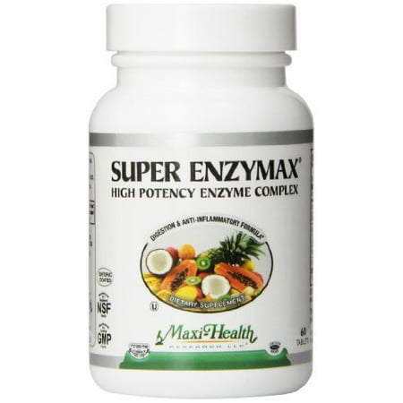 Maxi Santé super Enzymax - Suractivé complexe enzyme - Formule Digestion - 60 comprimés - casher par Maxi - Santé