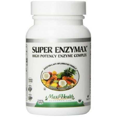 Maxi Santé super Enzymax - Suractivé complexe enzyme - Formule Digestion - 60 comprimés - casher par Maxi - Santé