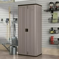 thumbnail image 3 of Suncast 3-Shelf Resin Base Garage Cabinet Locker, Gray, 3 of 10