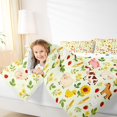 thumbnail image 4 of Feelyou Farm Sheep Animal Full Size Comforter Sets, Sunflower Plant Bedding Sets, 3pcs, 4 of 8