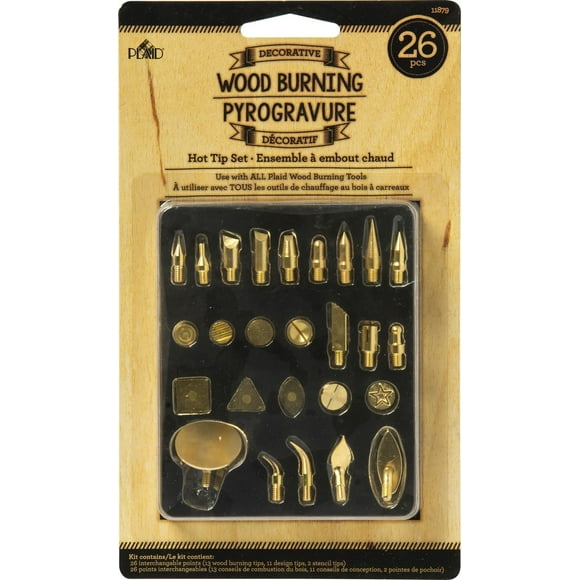 Plaid 26 Piece Wood Burning Hot Tip Set
