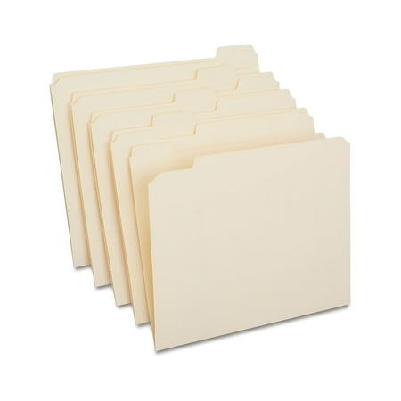 HITOUCH BUSINESS SERVICES Reinforced File Folders 1/5 Cut Letter Size Manila 100/Box TR509000/509000