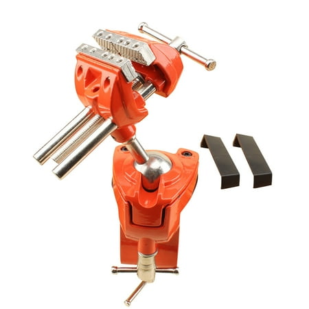 

Flat Table Vise 1PC 360 Degree Rotatable Mini Flat Table Vise Clamp-on Bench Vise Tool Portable Manual Bench Clamp for DIY Craft Jewelry Woodworking Carving Milling
