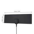 thumbnail image 3 of Antena HDTV para interiores Antena de TV digital Panel plano UHF FM, 3 of 8