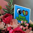 thumbnail image 3 of 3drose, Bright Eye Heart I Love Best Friends, 6 Greeting Cards with Envelopes, 3 of 7
