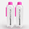 thumbnail image 1 of Smartbottle Grande Bouteille d'Eau Réutilisable, Rose Vif, 1000 ml / 1 L, Lot de 2, 1 of 6