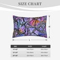 thumbnail image 4 of Zufioo Watercolor Butterflies Print Double-sided Plush Pillow Cover,Decorative Pillow Protector without Pillow Core, Suitable for Sofa, Bedroom, Car-20"x30", 4 of 6