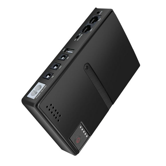 Uninterruptible Power Supply, 15V 24V POE 5V 9V 12V USB 18W Output DC UPS Battery Backup UPS Battery Backup, Power Supply for Router Optical Modem Security Camera