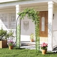 thumbnail image 2 of Outsunny Steel Garden Arch Trellis, 7.5FT Garden Arbor for Climbing Plants, 2 of 10