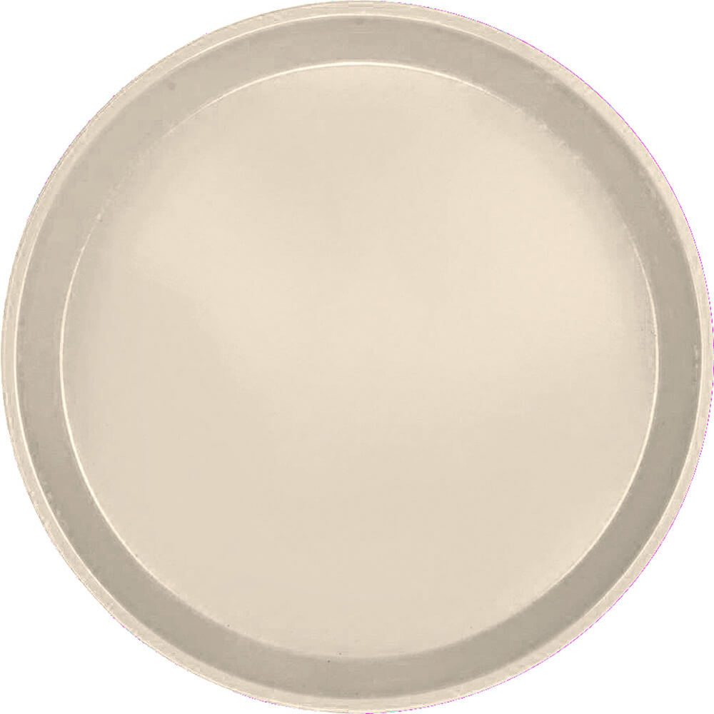 Cambro 1000537 10" Round Cameo Yellow Fiberglass Camtray - 12/Case