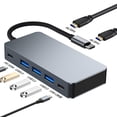 thumbnail image 3 of Adaptador divisor múltiple 7 en 1 5Gbps tipo C HUB 4K 30Hz X2 para Xiaomi Macbook Pro, 3 of 8