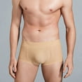 thumbnail image 3 of zeranth Men Breathable Mid-rise Underpants Solid Color Butt Lift Shaper Hip Pad Shorts Panties Fake Butt Seamless Underwear, 3 of 6