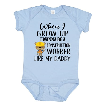 

Inktastic Future Construction Worker Like Daddy Gift Baby Boy Bodysuit