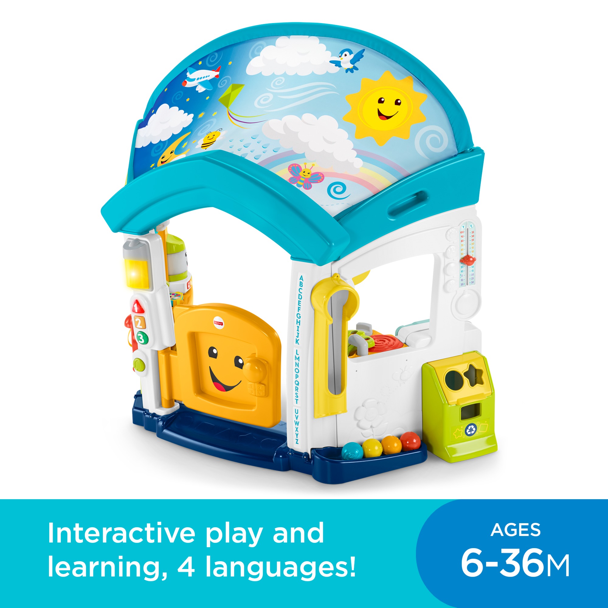 Fisher-Price Laugh & Learn Playhouse Educational Toy for Babies & Toddlers, Smart Learning Home - image 14 of 25