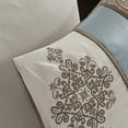 thumbnail image 4 of Caroline Jacquard 7 Piece Comforter Set Blue Cal King, 4 of 5
