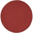 thumbnail image 5 of Noursion Essentials Solid Contemporary Brick Red 6' x Round Area Rug, (6' Round), 5 of 10