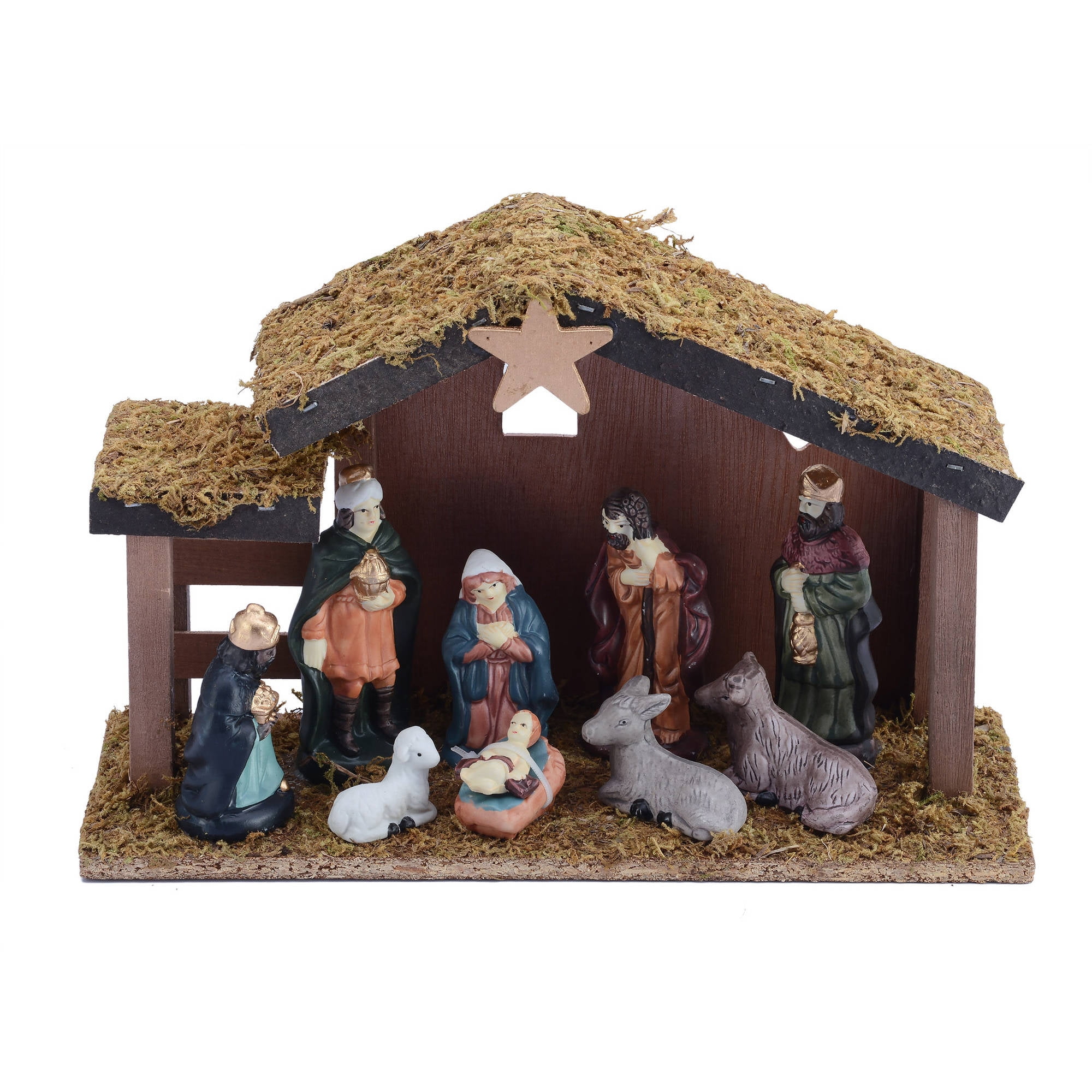 walmart outdoor christmas nativity sets
