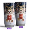thumbnail image 2 of Happy New Year 2026 Shih Tzu Holiday Balloons Party Snow 20oz Stainless Steel Tumbler Insulated Cup with Lid Lion Dog Lover Gifts - 13018, 2 of 5