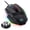 Wired, variant on M801 Gaming , RGB PC Gaming MMO with 9 Programmable Buttons Macro Recording, 16000 DPI, Fire Button for Gaming Windows - Wired, Black