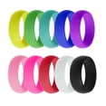 thumbnail image 1 of 10 Uds. s deportivos cómodos y flexibles de goma de silicona de 8mm tamaño de EE. UU. Hugo Banda del anillo del dedo del silicón, 1 of 10