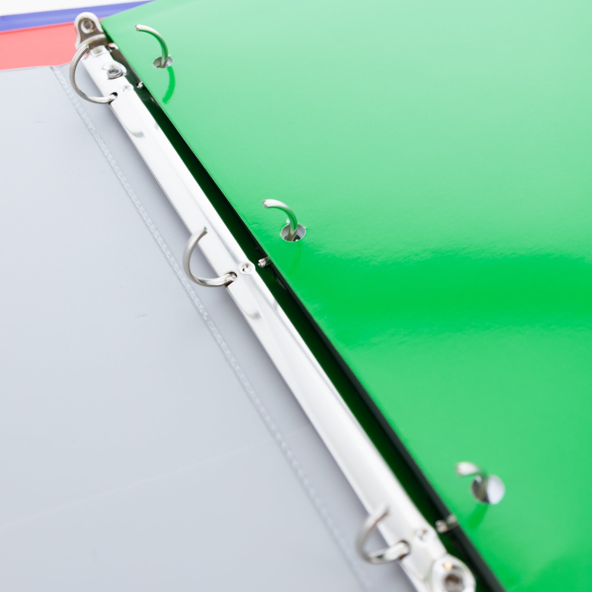 BAZIC 2 Pockets Paper File Folder, Laminated Glossy 3 Hole Portfolio, Assorted Classic Colors Letter Size, 48-Pack