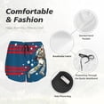 thumbnail image 6 of Lsque Astronaut Runs Forward Printed Women's Running Shorts with Liner Pockets,Elastic Quick Dry Workout Athletic Gym Yoga Shorts,Womens High Waist Shorts-X-Large, 6 of 9