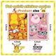 thumbnail image 4 of 8/16 hojas de pegatinas de rompecabezas de Pokémon Pikachu Make-a-Face Assemble Funny Lilo & Stitch Anime Decal DIY Cartoon Children Toy Gifts, 4 of 5