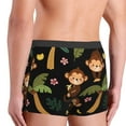 thumbnail image 5 of Fotbe Monkeys Swinging from Palms Men’s Total Support Pouch Boxer Briefs, X-Temp Cooling, Moisture-Wicking Underwear, Regular, Long-leg and Trunk-XX-Large, 5 of 9