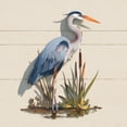 thumbnail image 2 of Heron Metal Wall Art, Rustic Garden Bird Decor, 2 of 8
