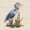 Ver B, variant on Heron Metal Wall Art, Rustic Garden Bird Decor