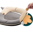 thumbnail image 3 of la tapa del inodoro del baño, el calentador del inodoro, el cojín suave y cálido del asiento del inodoro se pueden limpiar y reutilizar. Tapa de inodoro fácil de instalar, 3 of 4