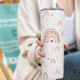 thumbnail image 5 of Boho Coffee Mug, Teacher Tumbler, Cute Coffee Tumbler with Lid and Straw, Unique Birthday Gifts for Teacher, Women, Friends Female, Teenage Girls, Girlfriends, Teacher Appreciation Gifts for Women, 5 of 5