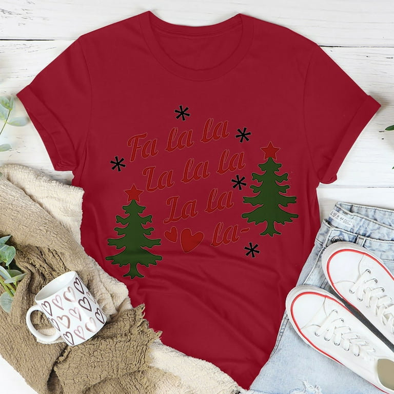 Walmart christmas shirts for ladies sale