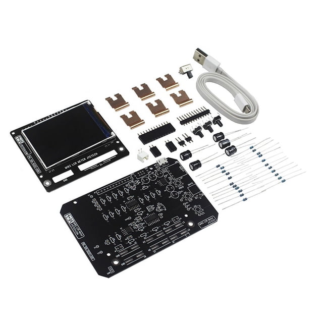 High Digital Testing Machine DIY Welding Kit Small Value Inductance Resistance Measure Test Module,1x Digital Testing Machine kit,Black